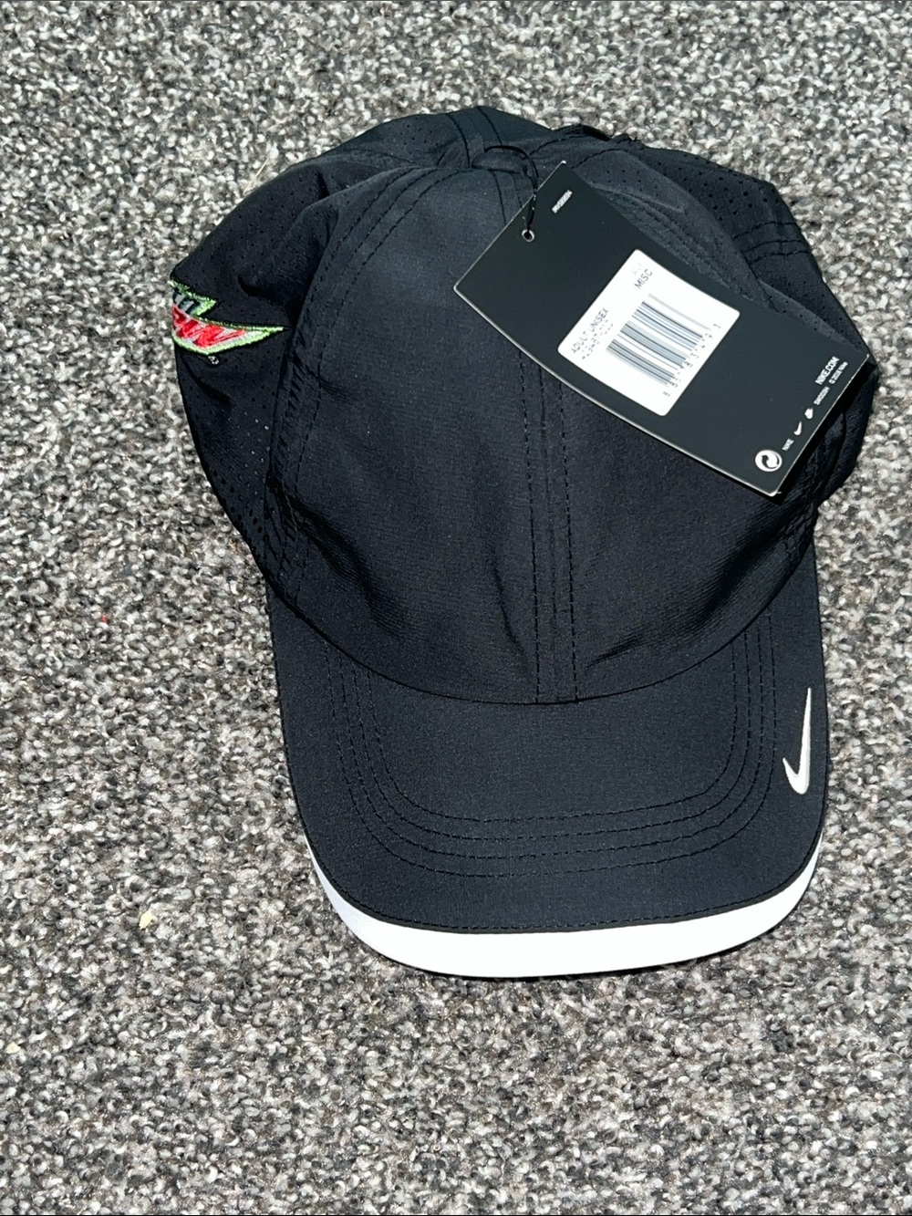 NWT Mountain Dew Nike Black Running Hat